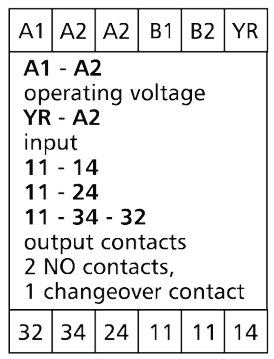 Tilslutningsdiagram for KRS-C12 3VHR