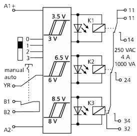Ledningsdiagram for KRS-C12 3VHR