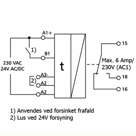 Ledningsdiagram for MARK-E08 Ledningsdiagram for MARK-E08