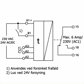 Ledningsdiagram for MARK E08-U