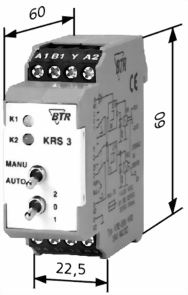 Dimensioner for KRS-E08 HR3