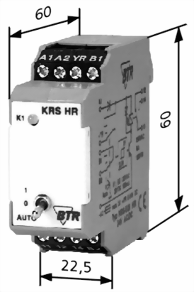 Dimensioner for KRS-E08 HR Dimensioner for KRS-E08 HR