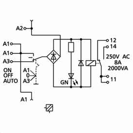 Ledningsdiagram for KRA_S-F8/21 Ledningsdiagram for KRA_S-F8/21