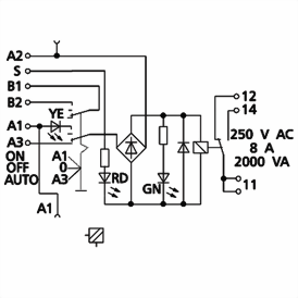 Ledningsdiagram for KRA-SRA-F10/21