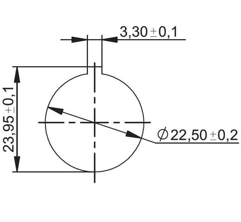 E-dat industri universal test stik - dimensioner E-dat industri universal test stik - dimensioner