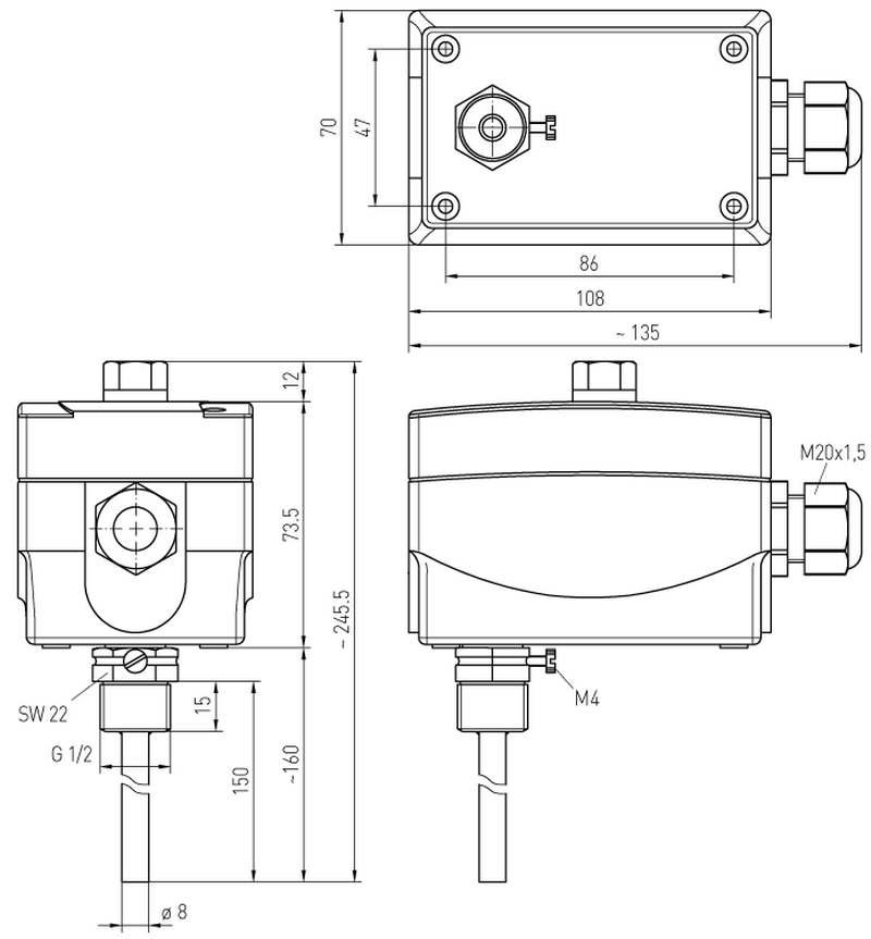 Dimensioner for ETR STB Dimensioner for ETR STB