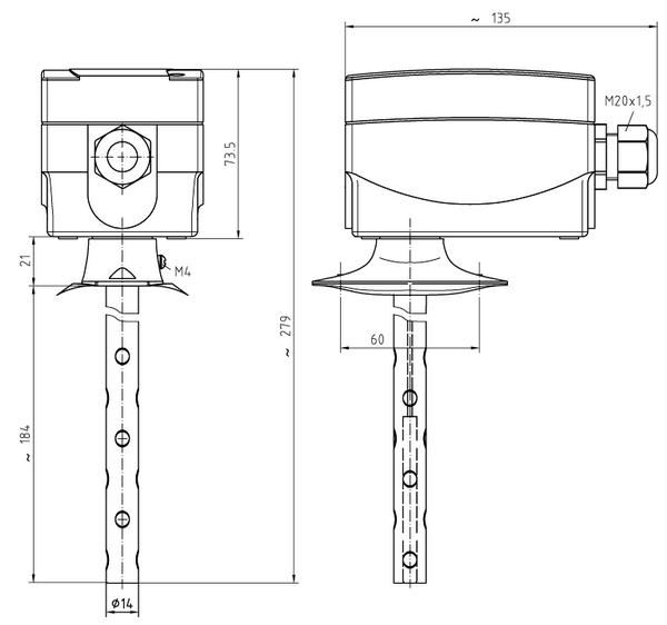 Dimensioner for KTR-090-U