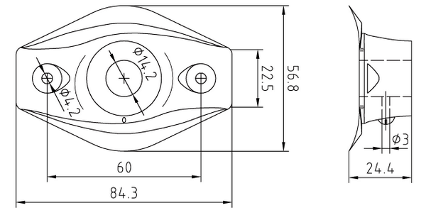 Dimensioner for montageflangen