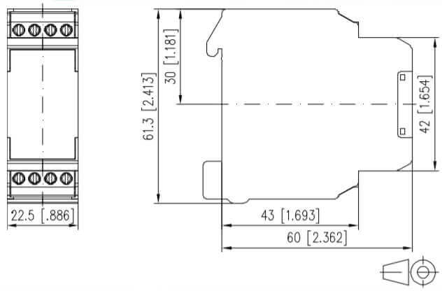Dimensioner for TERk-E08 Dimensioner for TERk-E08