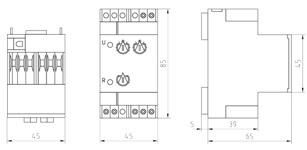 Dimensionstegning for TET