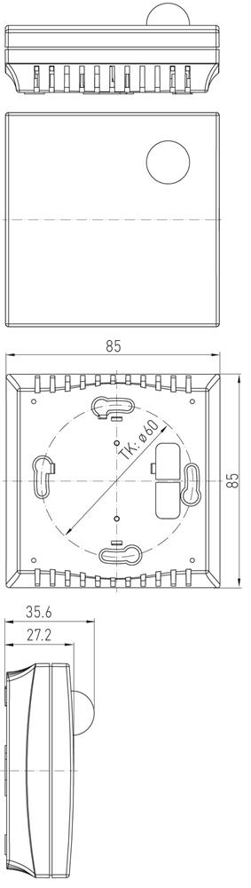 Dimensioner for Baldur1 med lyssensor