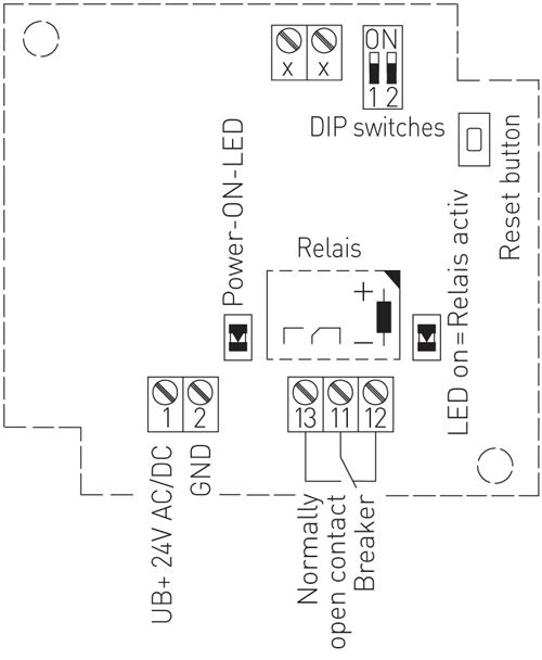 Kredsløbsdiagram lækagesensor LS