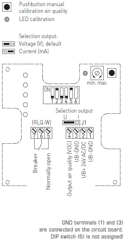 VOC luftkvalitetsmåler kredsløbsdiagram