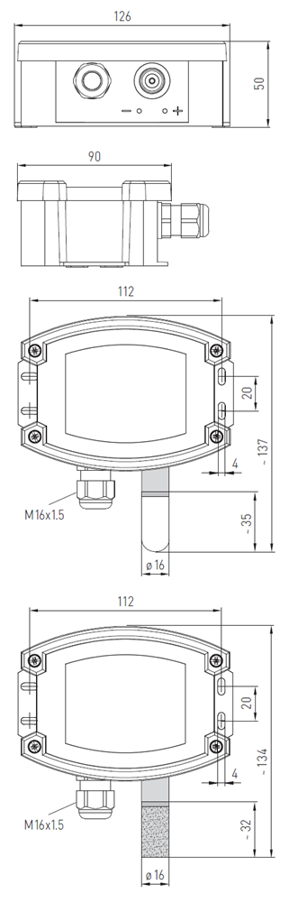 Dimensioner AFF-AFTF-AFF20 samt AFTF20 - Tyr2