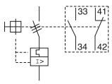 Kredsløbsdiagram for hjælpe-signalkontakt