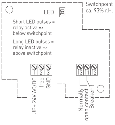 Kredsløbsdiagram for kondensvagt KW-W