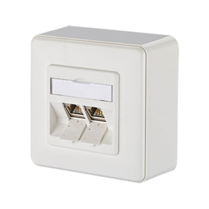 Billede af Netværksdåse med 2 udtag Cat. 6a