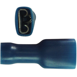 Billede af Kabelsko flad hun | 1,5-2,5mm² | isoleret | blå | stik 6,3 mm