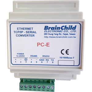 Billede af Modbus seriel konverter fra RS232 / RS485 til ethernet TCP/IP