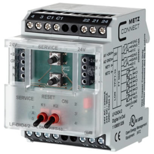 Billede af LON i/o modul 4 digitale indgange og 2 relæ udgange, LF-DIO4/2