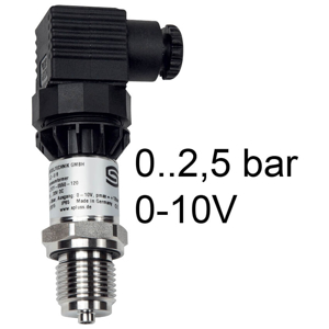 Billede af Tryktransmitter | 0-2,5 bar | 0-10V | Stål målecelle