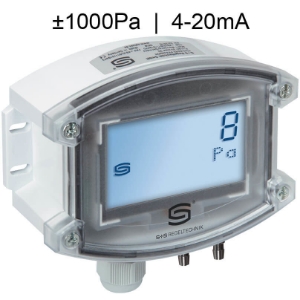 Billede af Differenstryktransmitter | 4-20mA | ±1000 Pa | Display |til luft