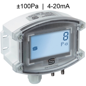Billede af Differenstryktransmitter | 4-20mA | ±100 Pa | Display | til luft