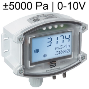 Billede af Differenstryktransmitter,  luftmængde K-faktor | Filter % | Niveau beholder 0-50 cm |  ±5000 Pa | 0-10V | Relæ