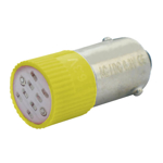 Billede af Gul BA9s LED 12V AC/DC