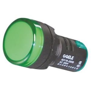 Billede af Grøn signallampe med LED 24V AC/DC til indbygning