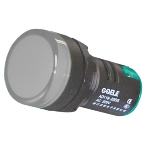 Billede af Hvid signallampe med LED 24V AC/DC til indbygning