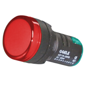 Billede af Rød signallampe med LED 230V AC til indbygning