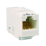 Billede af CAT6 UTP RJ45 Konnektor, byggeform keystone. Tilslutning TIA-A /TIA-B