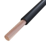 Billede af sort 0,5 mm² PVT | H05V-K | 100m monteringsledning