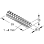 Billede af Klemrække 12 stk 1-4mm²