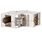 Billede af 90 Grd. CAT6 Kobling / Samler. Hun i begge ender. Keystone og modul form.