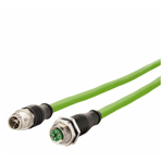 Billede af M12 han -> hun ethernet kabel 8 polet | 1m