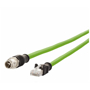 Billede af M12 ethernet kabel 8 polet -> RJ45 | 2m