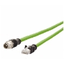 Billede af M12 ethernet kabel 8 polet -> RJ45 | 10m