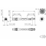 Billede af M12 ethernet kabel 8 polet -> RJ45 | 10m