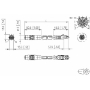 Billede af M12 ethernet kabel 8 polet -> RJ45 | 10m
