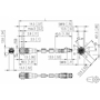 Billede af M12 hun stik ethernet kabel 8 polet -> RJ45 | 1m