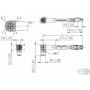 Billede af Vinklet M12 position of coding 315° ethernet kabel 8 polet -> RJ45 | 1m