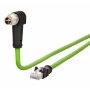 Billede af Vinklet M12 position of coding 315° ethernet kabel 8 polet -> RJ45 | 5m