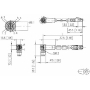 Billede af Vinklet M12 position of coding 315° ethernet kabel 8 polet -> RJ45 | 5m