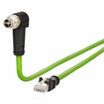 Billede af Vinklet M12 position of coding 225° ethernet kabel 8 polet -> RJ45 | 1m