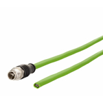 Billede af M12 ethernet kabel 8 polet -> fri ende | torsion bestandig | 2m