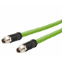 Billede af M12 ethernet kabel 8 polet | 2 stik | torsion bestandig | 10m