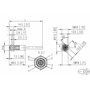 Billede af M12 hun stik ethernet kabel 8 polet -> fri ende | torsion bestandig | 2m