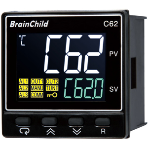 Billede af PID controller | Out 1 = relæ | Out 2 = relæ | 24V forsyningsspænding